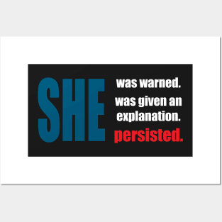 Nevertheless, she persisted. Posters and Art